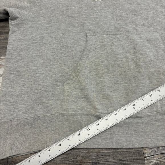 Vintage Y2K American Eagle AE77 Performance Gray Mens XL Logo Pullover Hoodie‎ - Picture 5 of 11